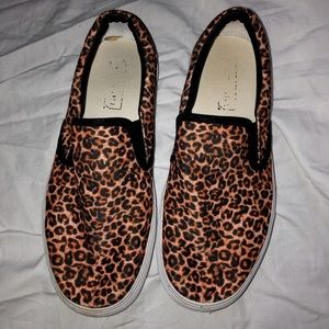 Three-In Cheetah Slip On Shoes